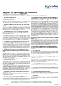 Dienstemerkmale gemäß §52 des Telekommunikationsgesetzes